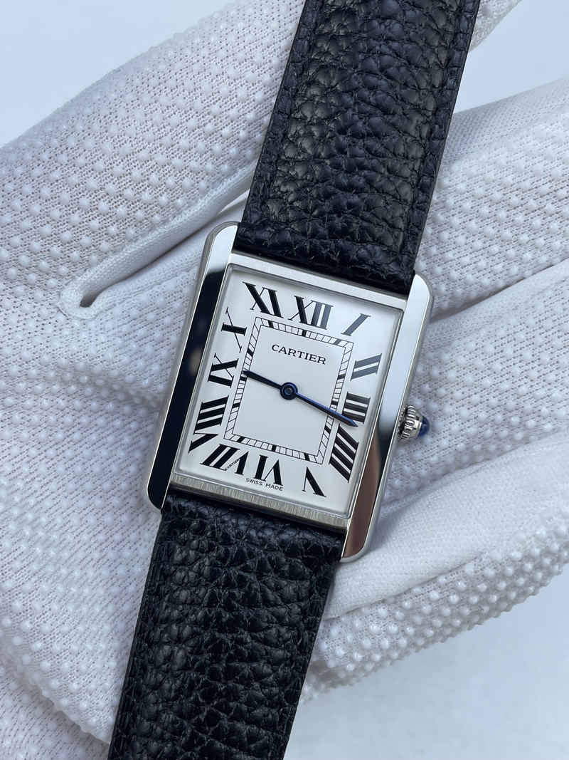 (준비완료/특급배송)NO.2809/ K11공장 까르띠에 탱크솔로 27MM 악어가죽