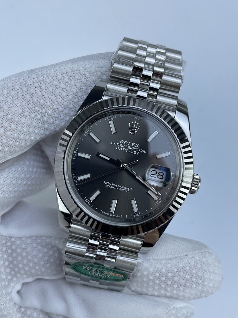 (준비완료/특급배송)NO.2995/클린공장 롤렉스 데이저스트 41MM 그레이바인덱스 플루티드 3235